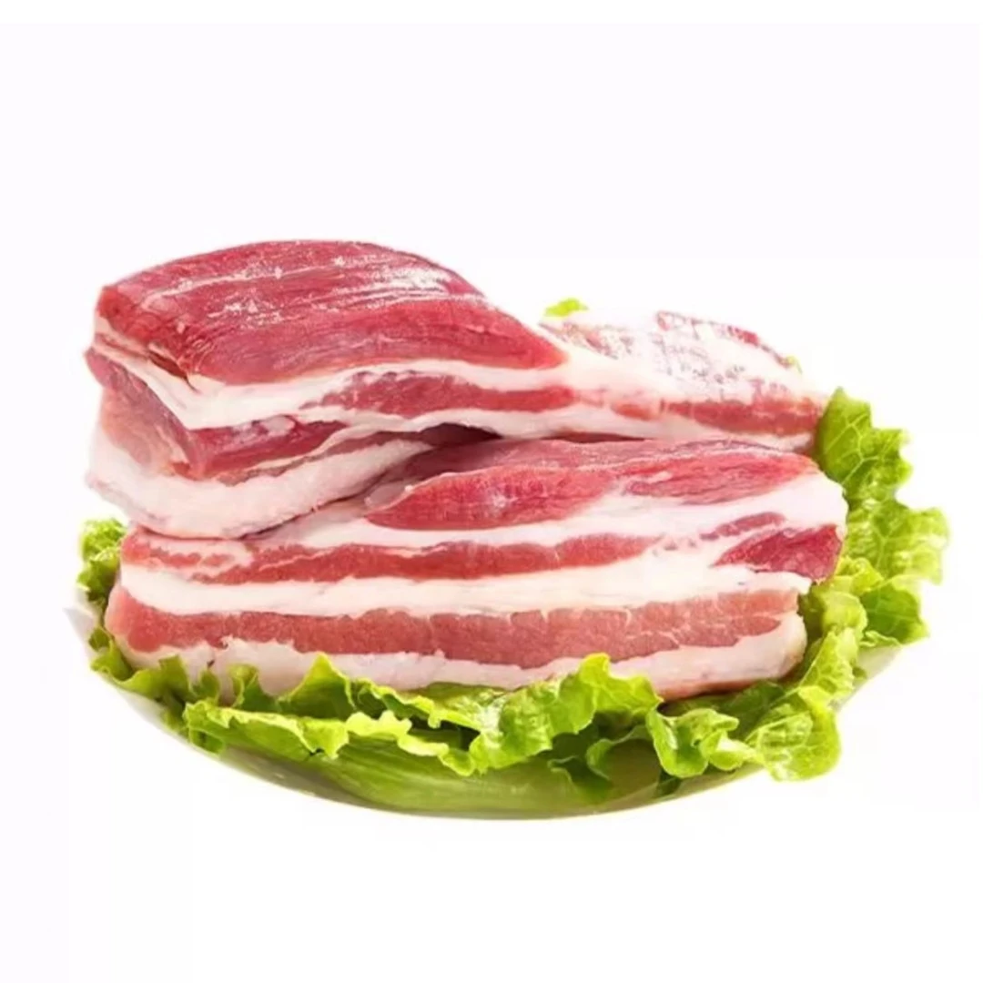 《壹号土猪》黑猪 五花肉 约300g(略肥)