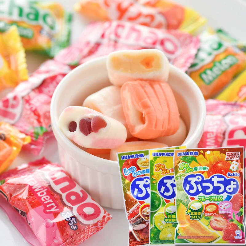 日本进口零食UHA悠哈什锦普味觉夹心软糖果情人节礼物网红喜糖