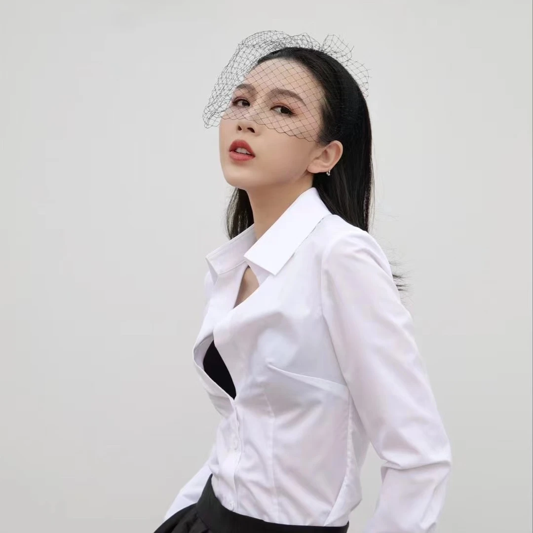 高级百搭网纱发箍洋气爆款韩版压发演出女波浪发饰配饰饰品高档