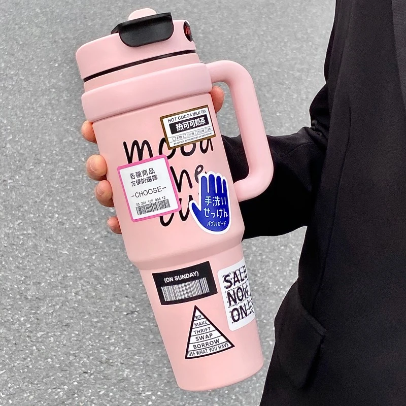 新款冰霸杯316大容量保温杯女生高颜值2024居家杯子巨无霸情侣