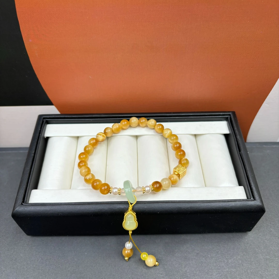 金虎石平安扣手串 6MM 210