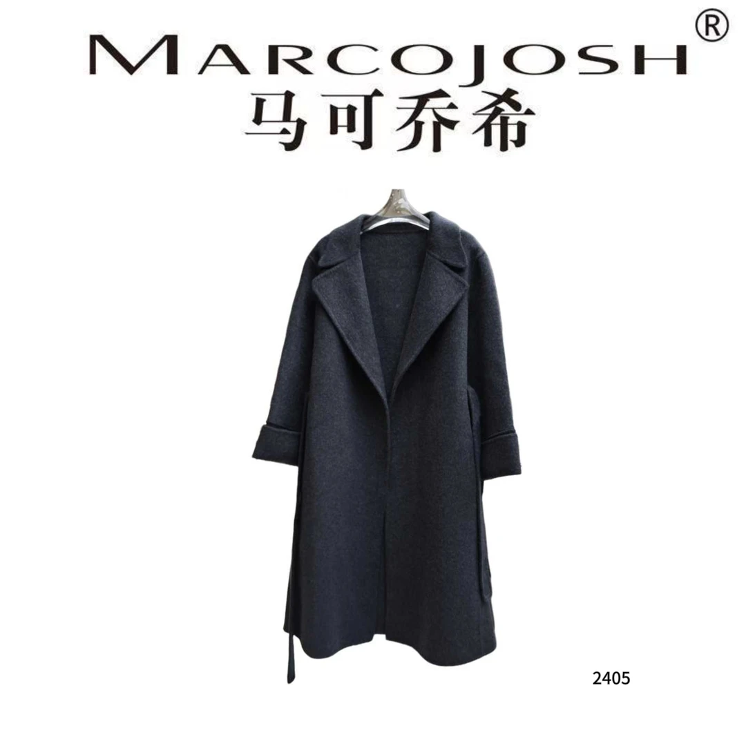 MARCOJOSH/马可乔希气质大衣百搭羊.毛大衣时尚轻奢显瘦冬季2405