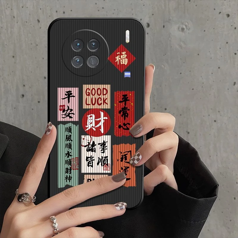 vivoX90高档手机壳x80pro+新款x70防摔高级全包曲屏软壳ins风畅玩