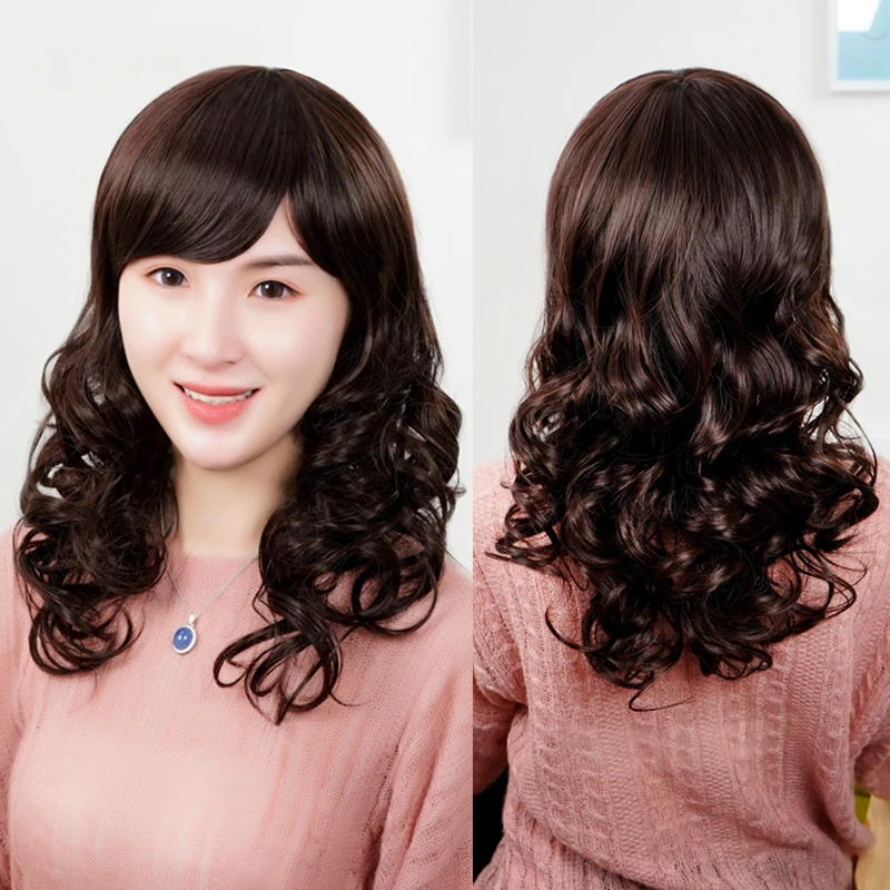 假发女长发自然可扎妈妈化疗光头仿真发仿真发逼真长卷发全头套式