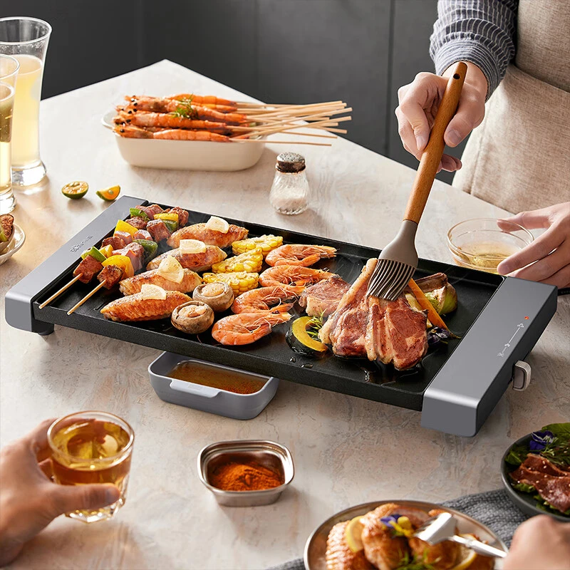 小熊烤串烤肉锅电烤盘电烤炉烧烤家用电烧烤炉电烤炉烤肉无烟室内