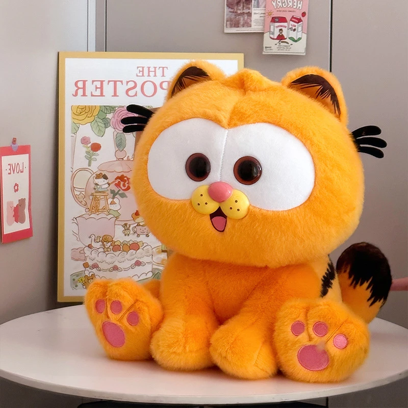 正版加菲猫公仔毛绒玩具可爱小猫咪玩偶女孩睡觉抱枕娃娃生日礼物