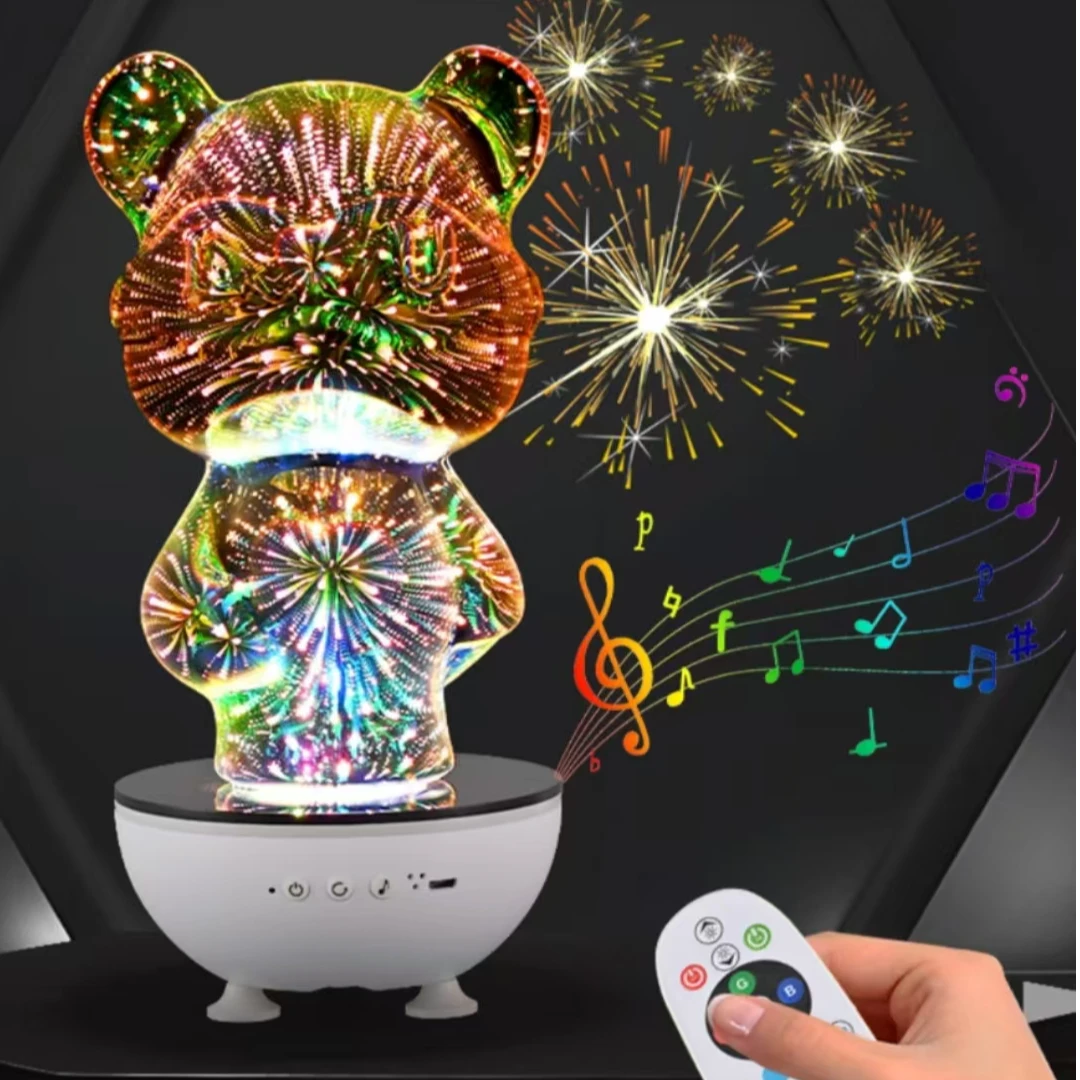 创意礼物发光小熊情侣生日礼物家居氛围星空小夜灯房间卧室客厅