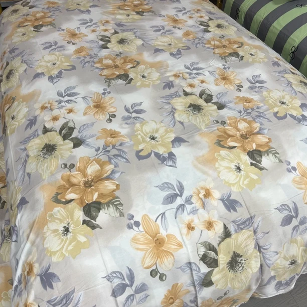 加厚斜纹澳绒布料3*2.5（-+5cm）【花满天】不加工 厚实，柔软