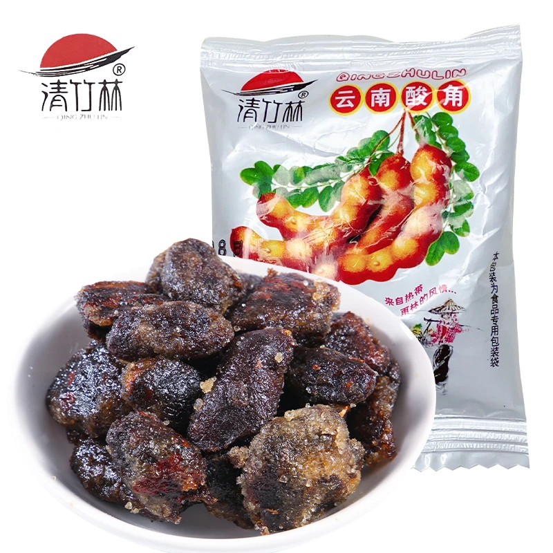 清竹林野酸角云南特产甜酸豆角糕蜜饯孕妇零食小包装冰糖酸角整箱