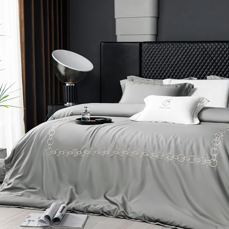 140S 经典links精致传承长绒棉四件套床品-【600TC】棉柔细腻