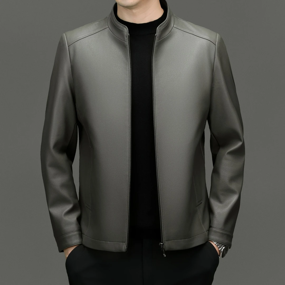 【海宁路易】8333春装款2025年 男士新款时尚（ 立领）休闲外套-福