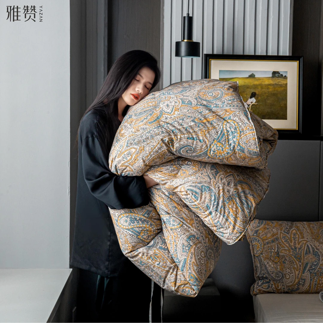 【冬季羽绒被芯】冬被单人加厚甄选高档翠峰湖鸭绒御寒立体工艺