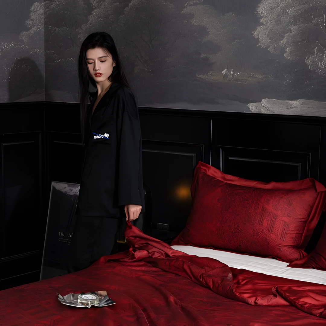 雅赞高奢蚕丝被同款枕套臻享设计师款100%进口天丝真丝奢享天丝棉