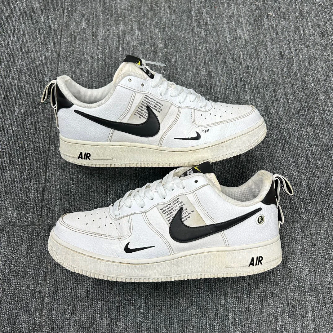 43码 nike af1 lv8黑白 二手无原盒 休闲鞋 市价3999内衬磨损