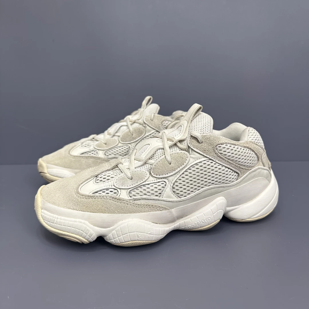 42码yeezy500骨白休闲鞋成色很新平台