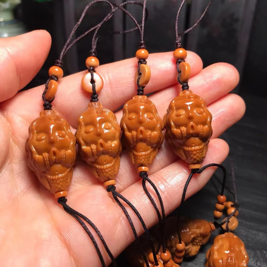 橄榄核雕刻美人鱼单籽挂件吊坠尺寸1.7*2.7cm唯美配饰文玩单颗女