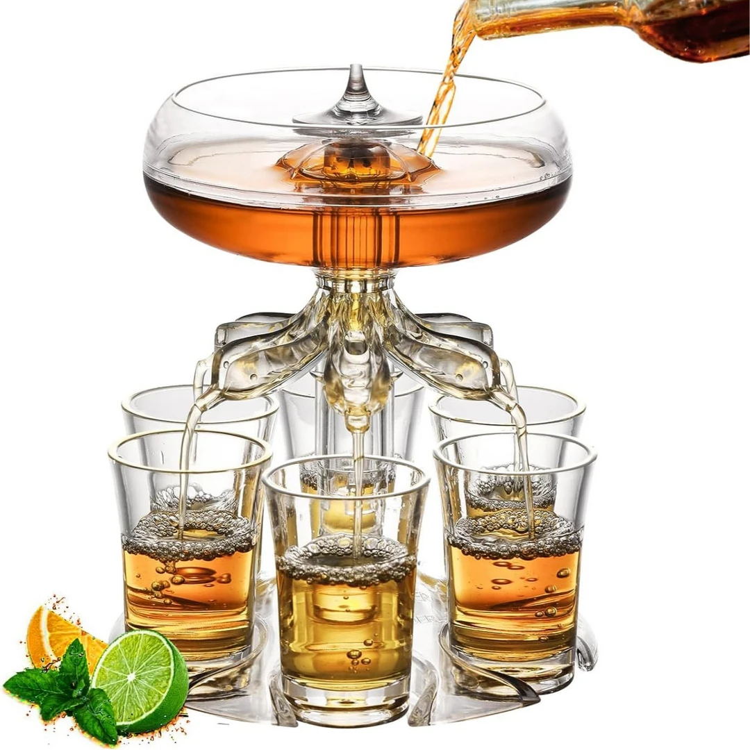 龙创尤品6个酒杯分配器派对 创意游戏饮料家用调酒子弹杯商用加厚