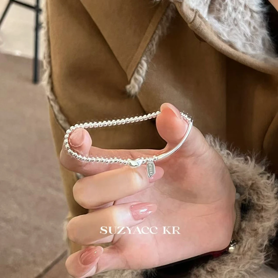 Suzyacc Kr 925银手链 【幸运豆】简约ins手链百搭款DC0197