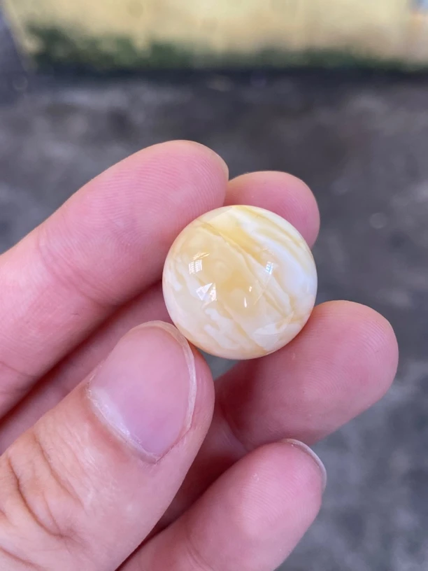 20mm焦皮料虎皮纹圆珠