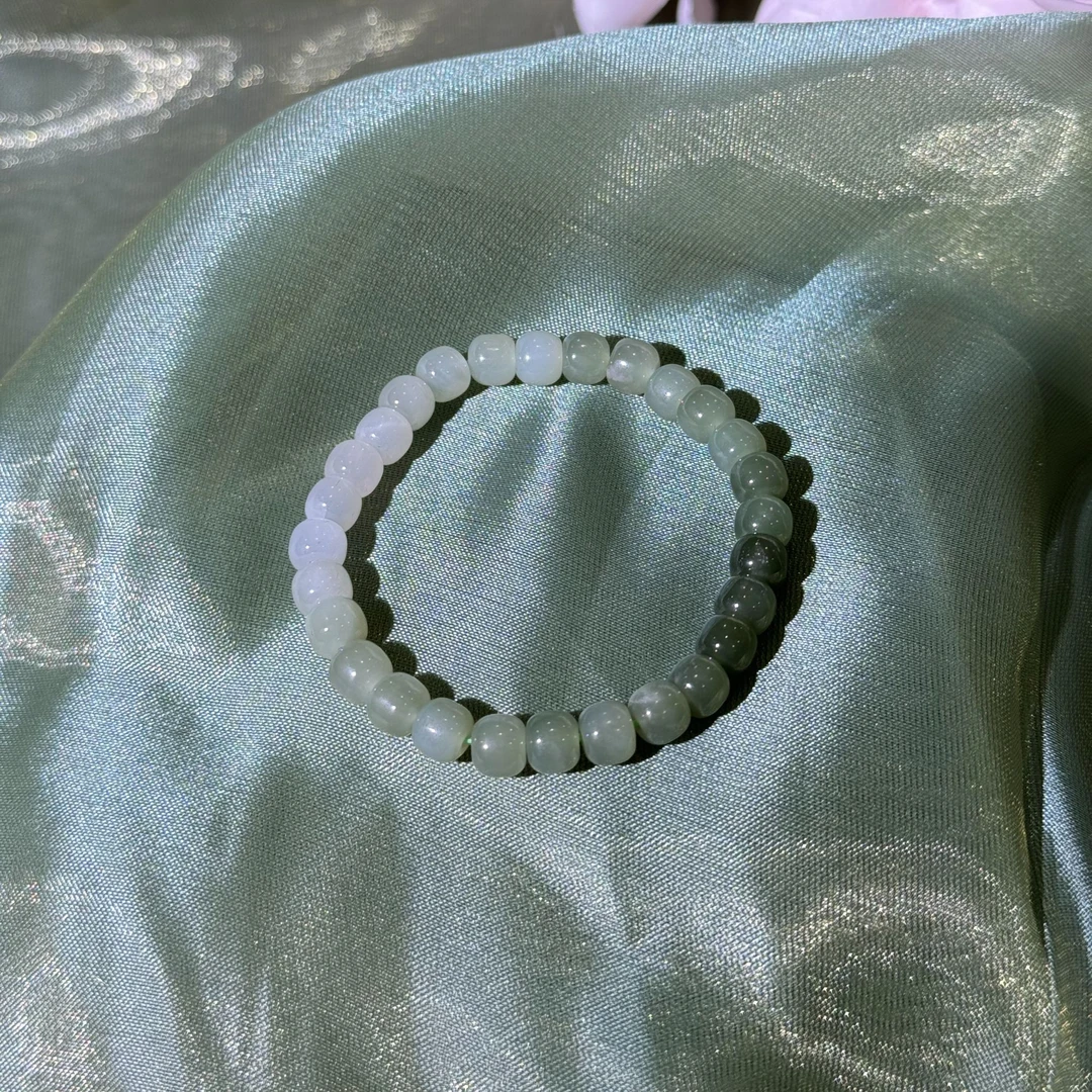 铜合金仿水晶手链 DIFANDO新中式民族风绿豆豆渐变女士手链SC003