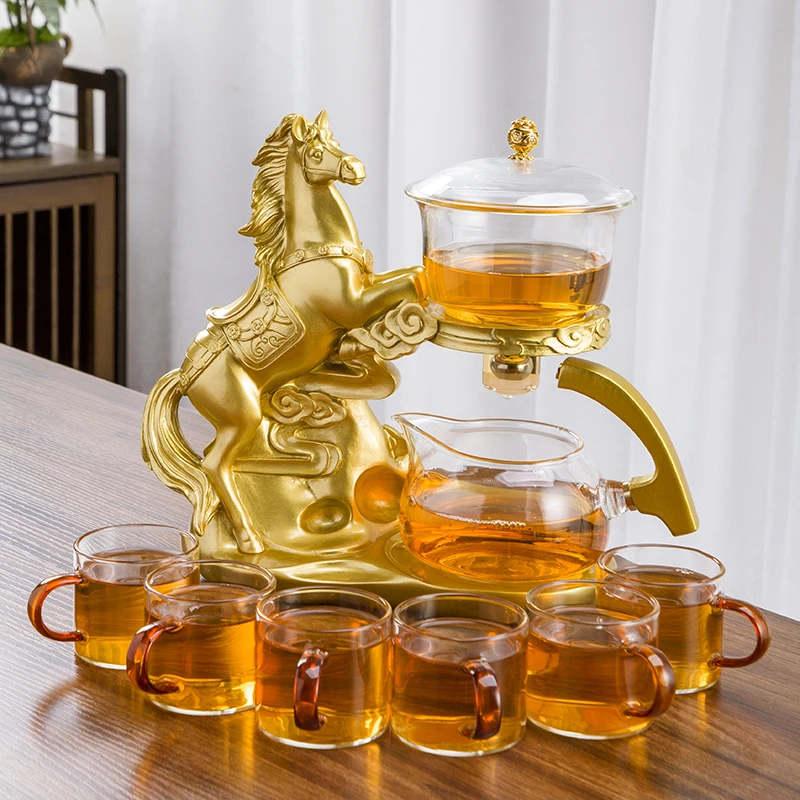 防烫全自动半自动茶具办公家用简约懒人功夫茶杯茶叶罐泡茶壶