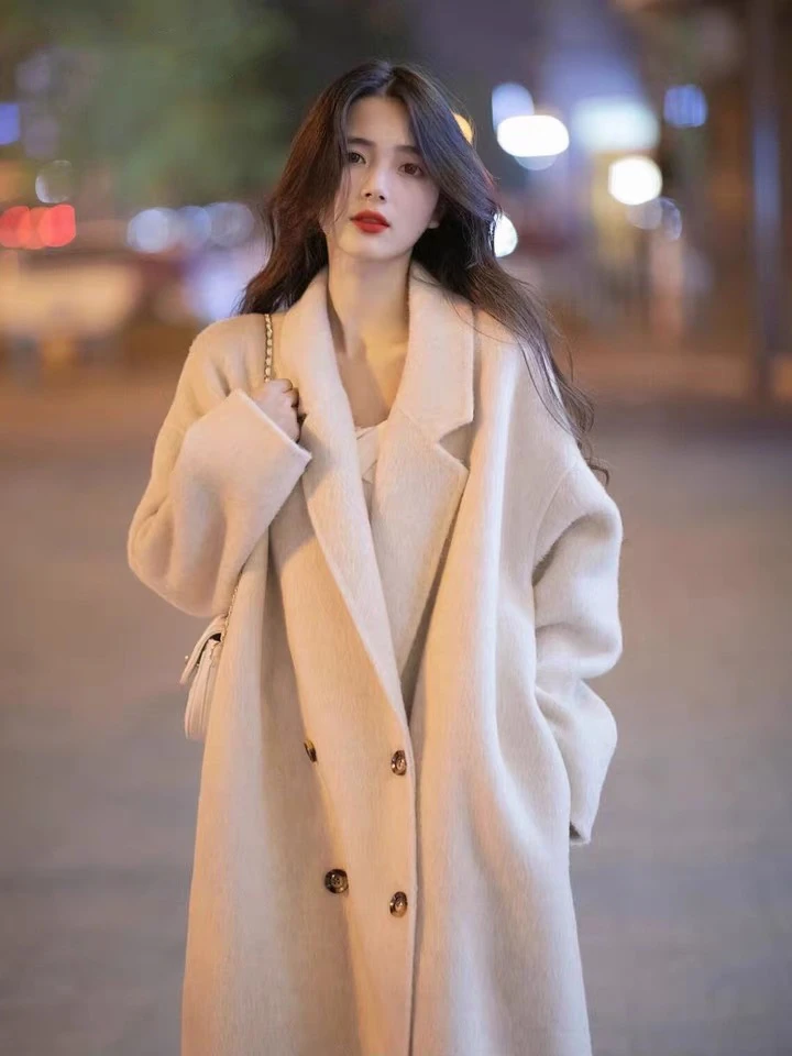 衣长115-117《去有风的地方》高个子必入外套气质时尚毛呢秋冬