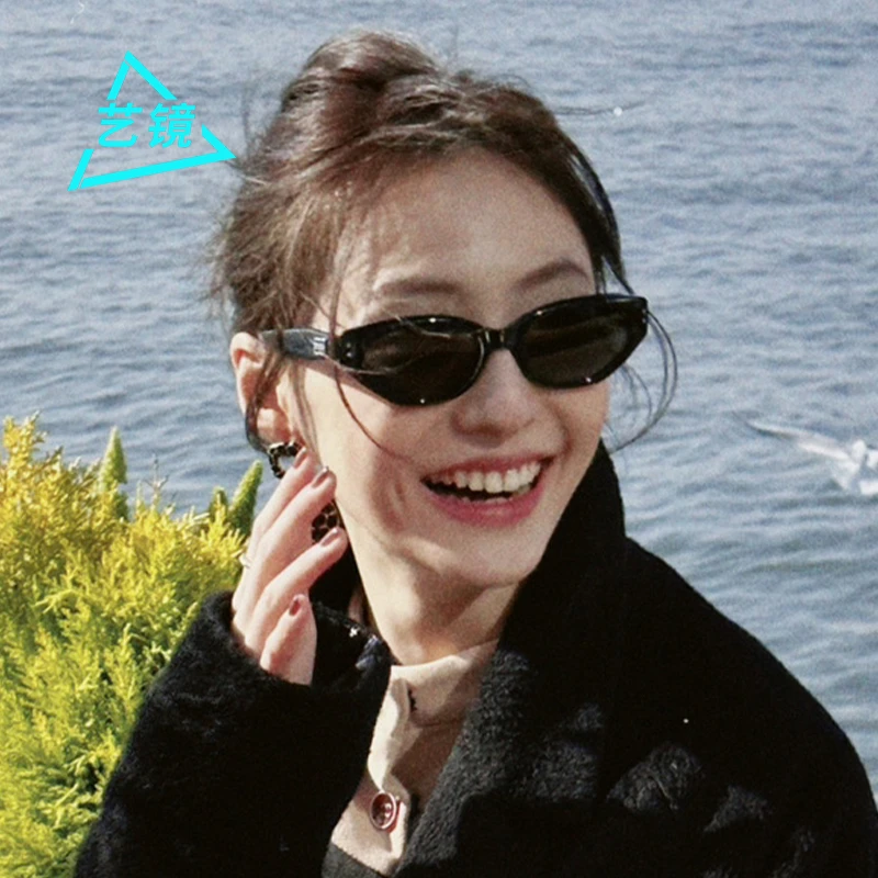 网红猫眼墨镜男女个性时尚大脸显小防紫外线高级感太阳镜rococo