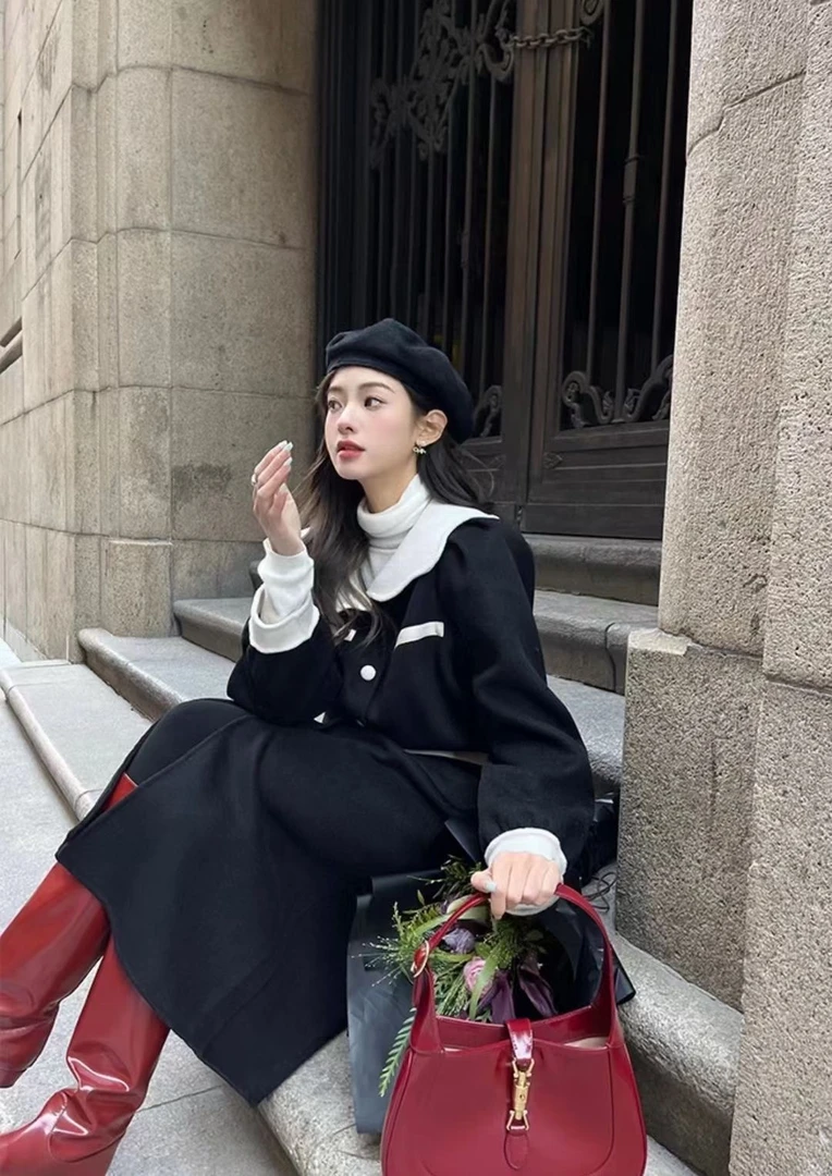 羊小姐家 长款大衣外套