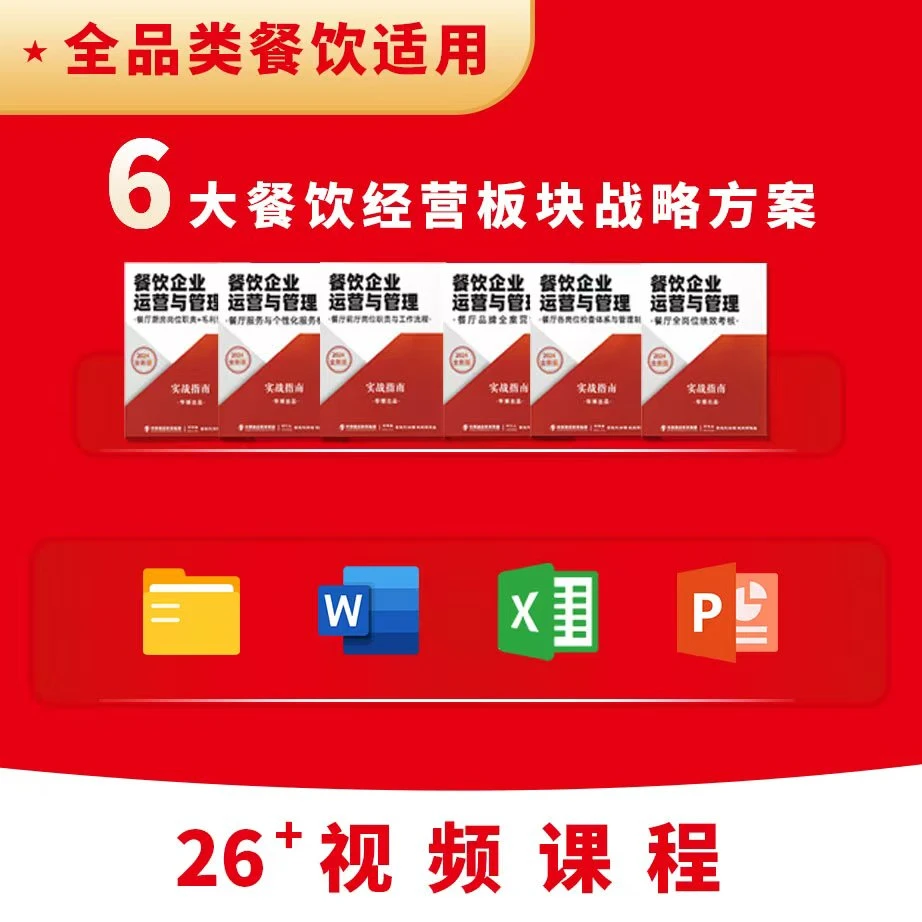 餐饮企业运营与管理教程 【全套】邵德春培训店长服务员流程和标准