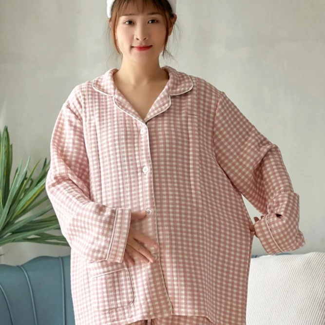 大码150-300斤夹棉空气棉月子服睡衣套装哺乳产后