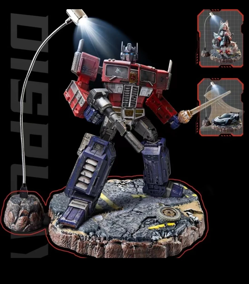 变形模型玩具地台摆台擎天黄蜂威震天灯光音乐转盘手办优质仿真台