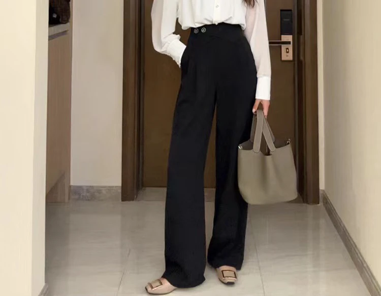 [硕和集]高腰收腹显瘦直筒裤2377