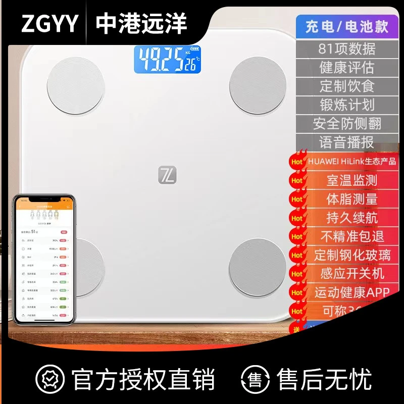 家用人体电子秤 体指秤充电款式
