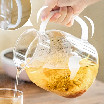 【微瑕】小白熊高硼硅玻璃凉水壶-小号 fd