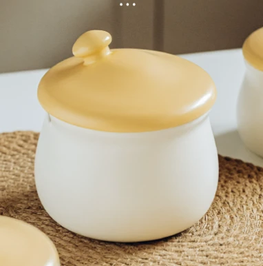 【微瑕】小蘑菇陶瓷调料罐 大号  fd