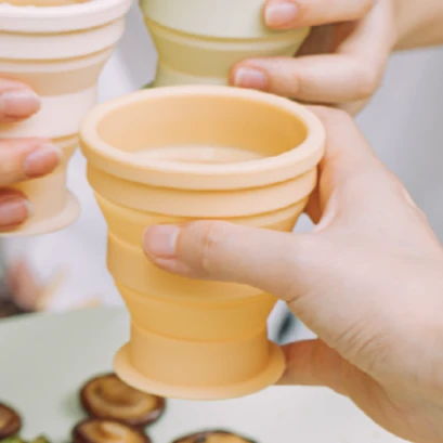 【微瑕】轻行硅胶折叠水杯-芽黄 fd