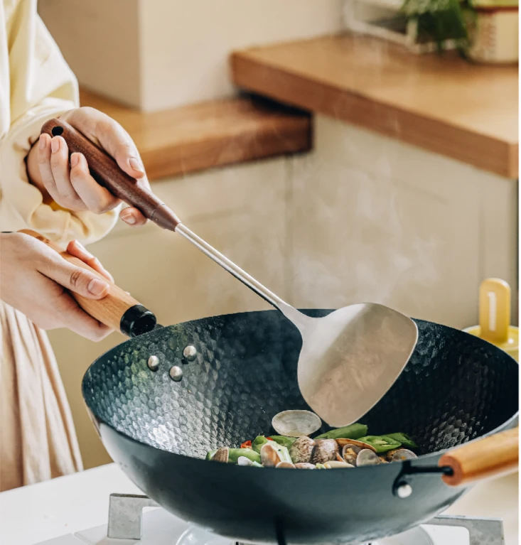 【微瑕】胡桃木柄不锈钢锅铲 fd