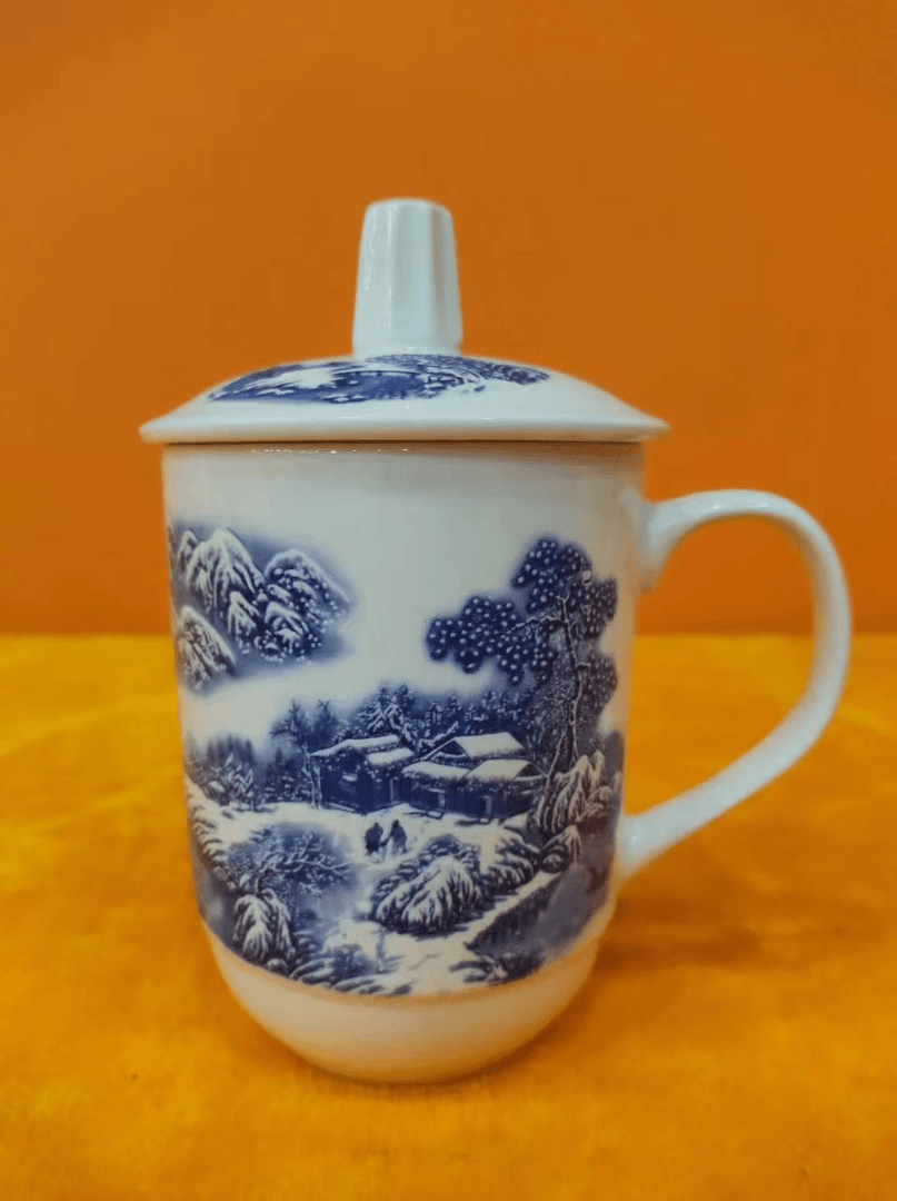 摆件D54当代景德镇制青花杯（代拍链接，所见即所得）