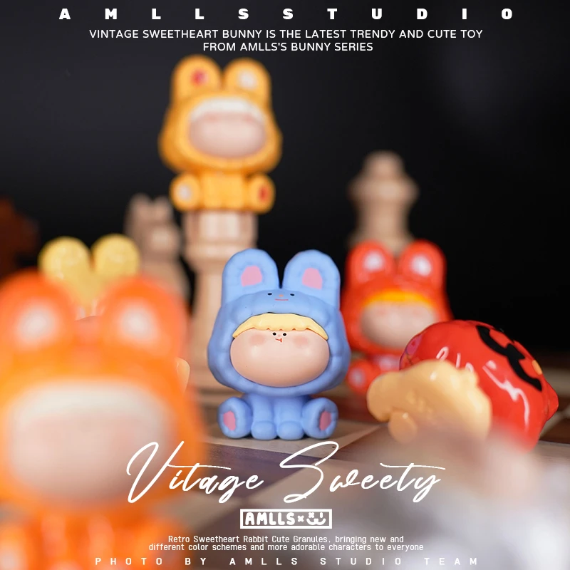 【喜玩TOY拆盒】阿玛莉莉丝复古甜心小兔萌粒可爱潮玩摆件盲盒