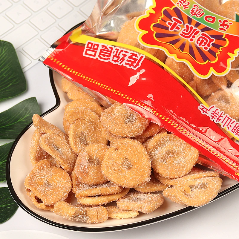 网红零食潮汕特产肚脐酥饼迪派士乐口脆饼猫耳朵怀旧儿时小吃200g