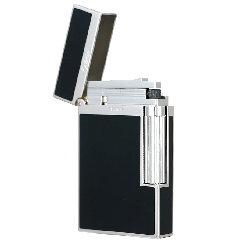 卡路教父朗声打火机亮面烤漆高档侧滑轮点火打火机时尚潮流LSQ06