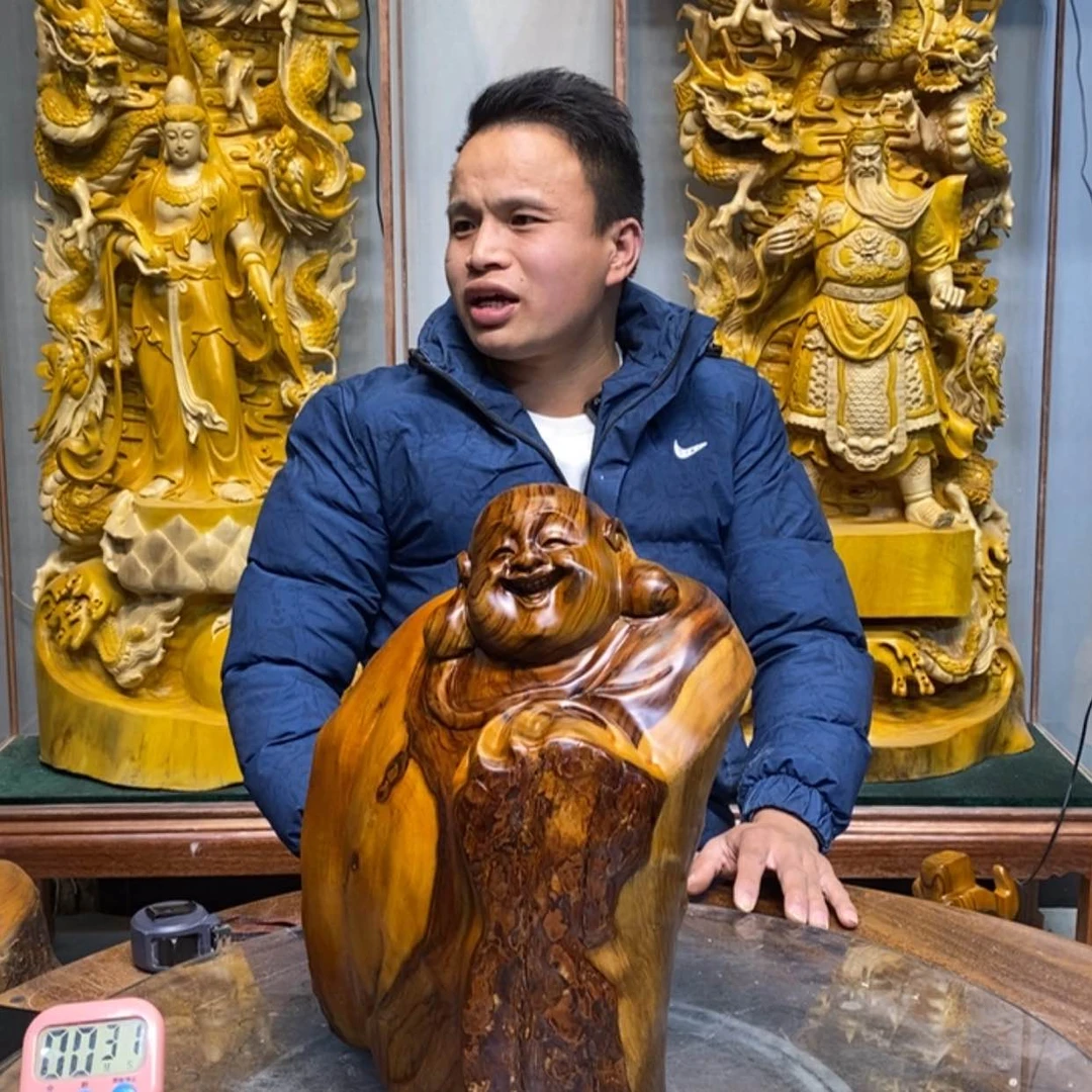 【闪购商品】樟木根雕秋*