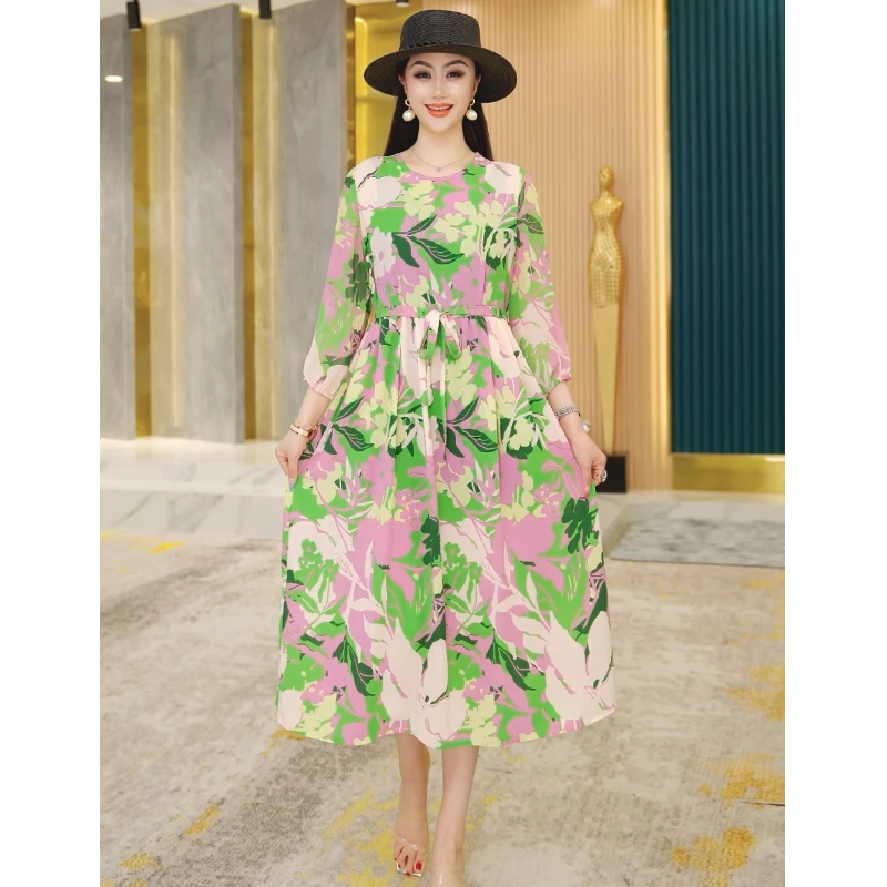 【绿野仙踪】连衣裙女夏季新款显瘦女装高级上档次气质长裙子2319