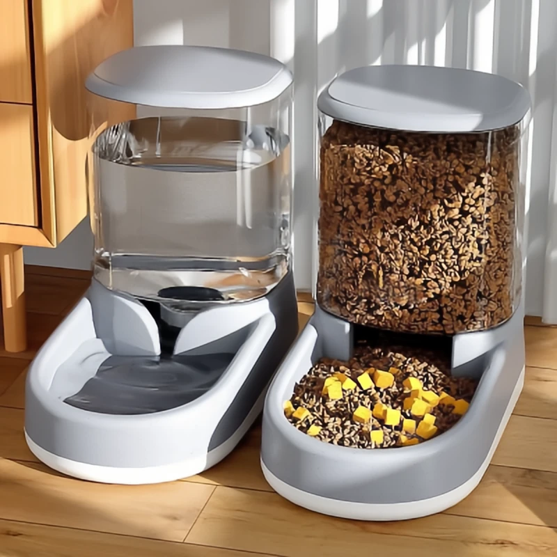 自动喂食器大容量储粮续粮食盆续水饮水器防打翻狗狗猫咪宠物用品