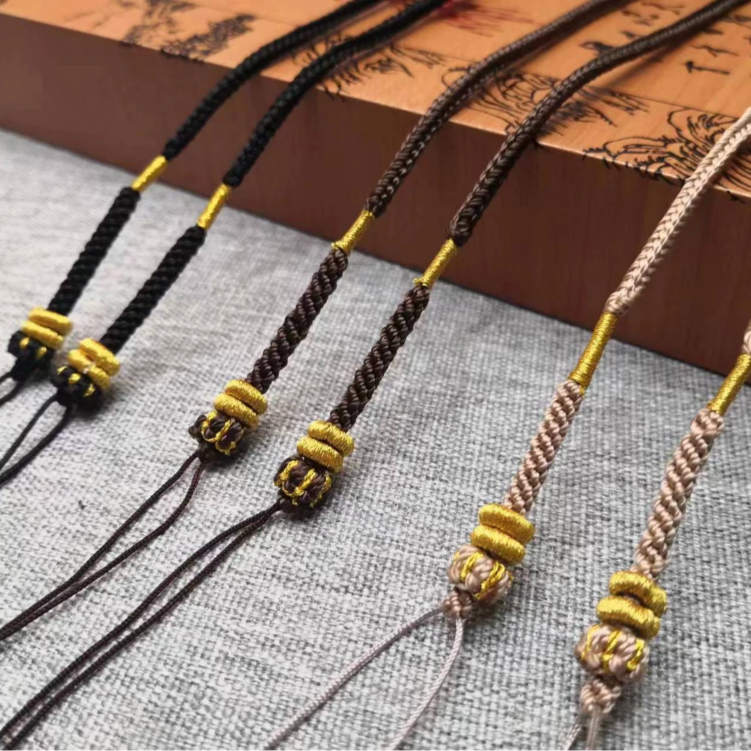 非金属布艺项链 高档纯手工编织挂脖时尚情侣可调节横系吊坠挂绳