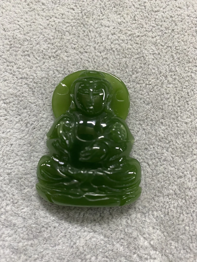 碧玉观音老料质颜色均匀