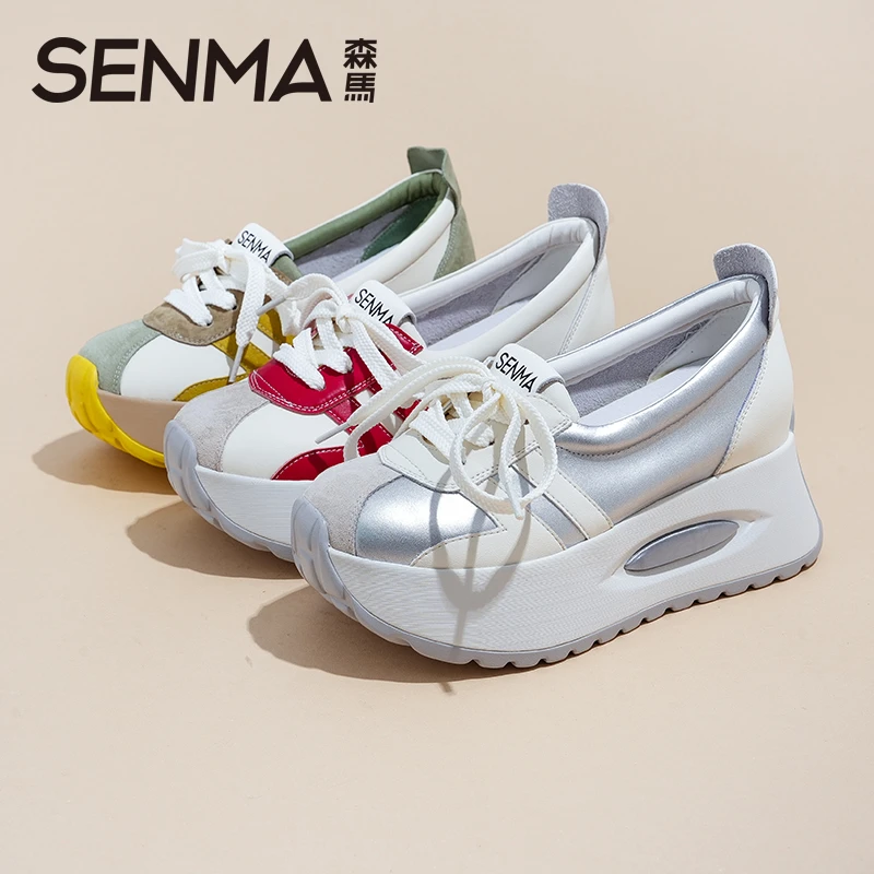 SENMA/森马厚底休闲鞋女2024年夏季新款透气潮流时尚运动阿甘鞋女