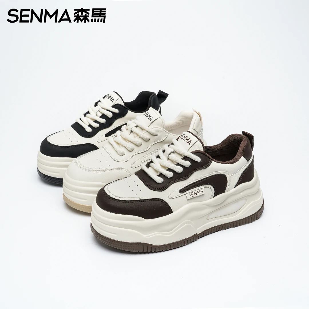 SENMA/森马女鞋运动鞋小白鞋时尚百搭休闲鞋潮流厚底女鞋运动鞋