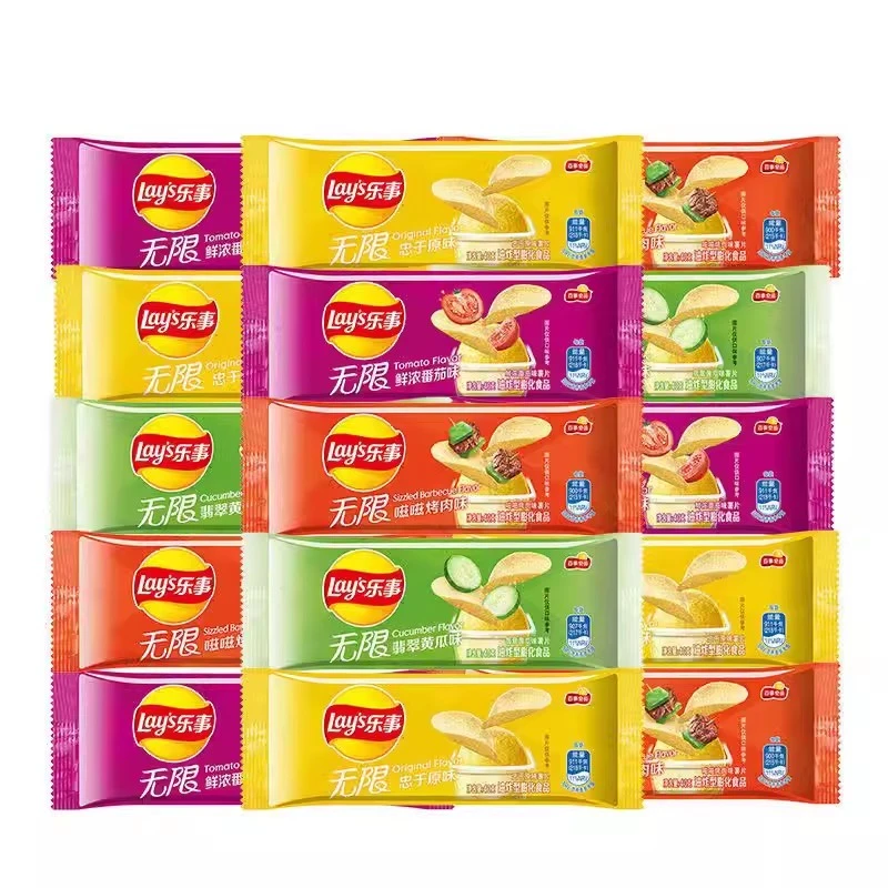 乐事无限薯片40g*6袋百事食品薯片抽屉袋装膨化食品办公休闲零食
