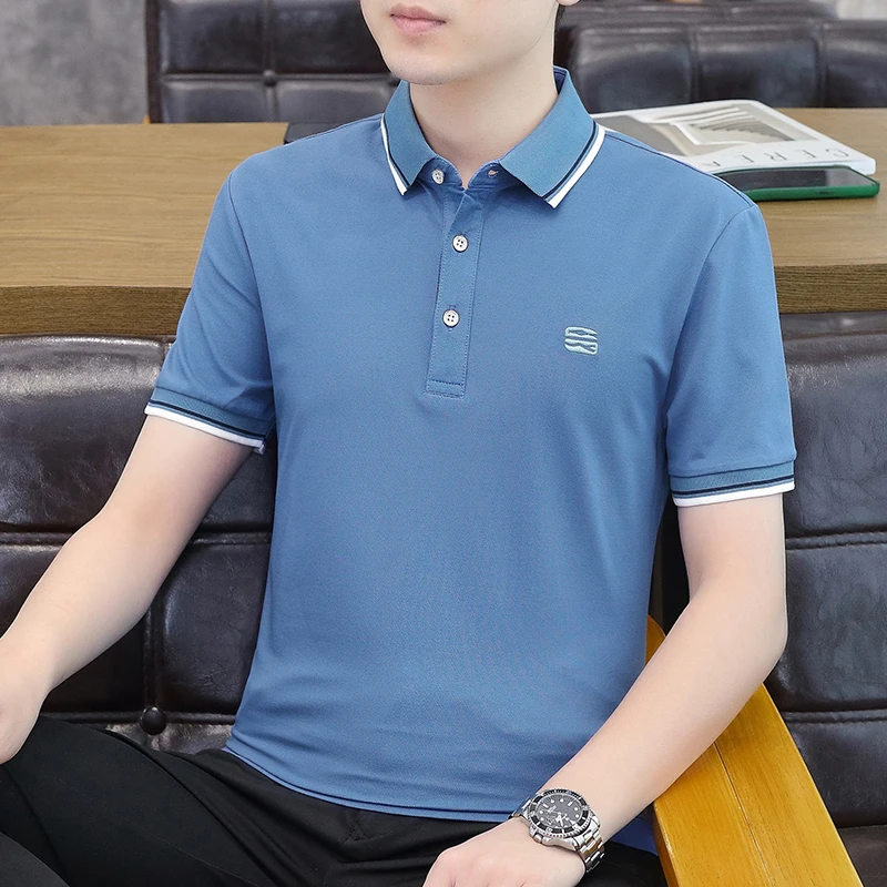 夏季短袖polo衫男士高品质翻领薄款休闲半袖商务简约百搭透气冰爽